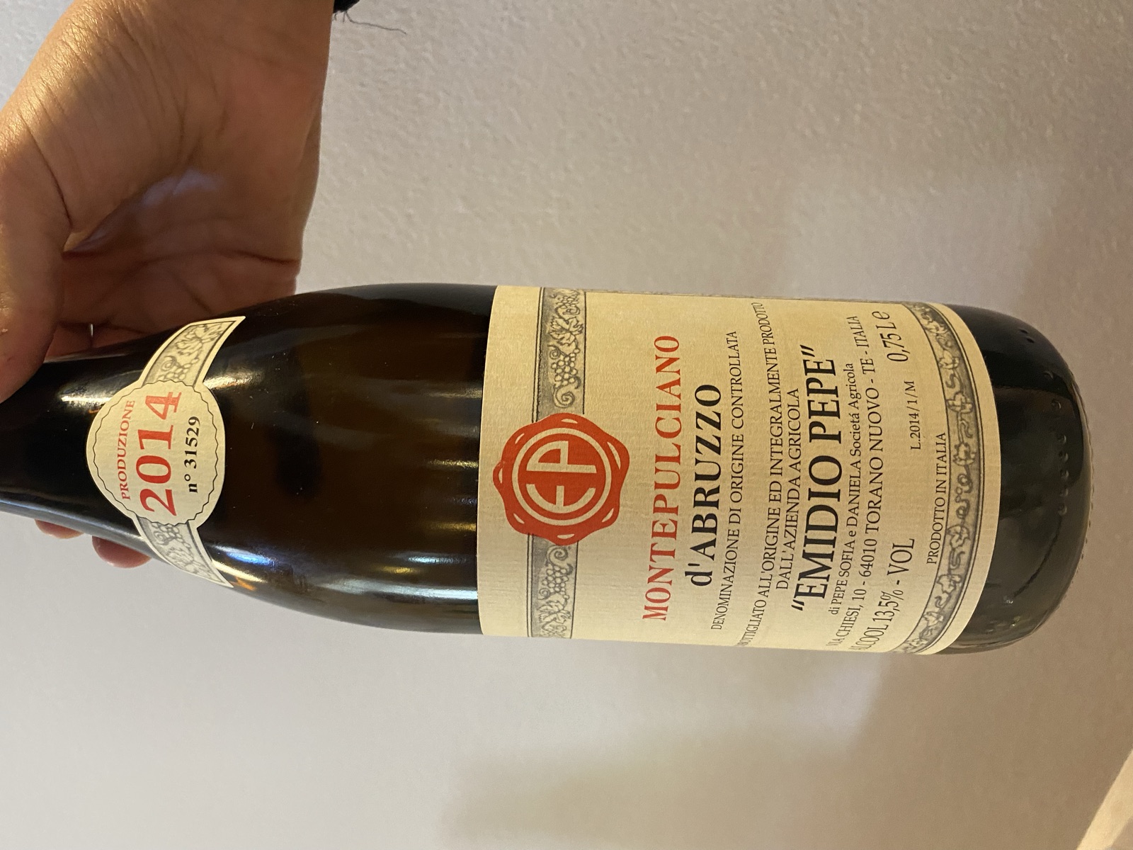 Emidio Pepe Montepulciano d'Abruzzo bottle