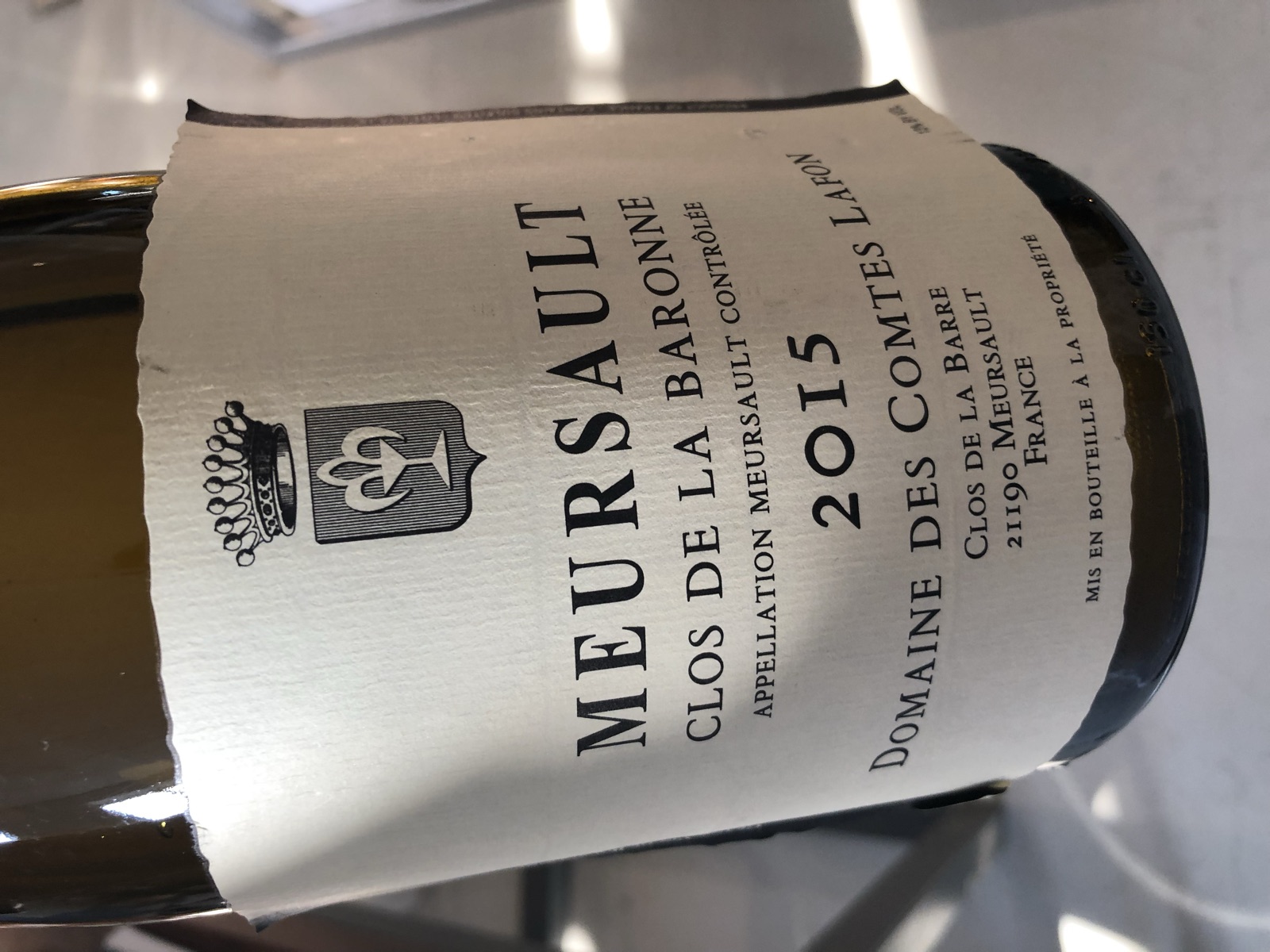 Domaine des Comtes Lafon Meursault Clos de la Baronne bottle