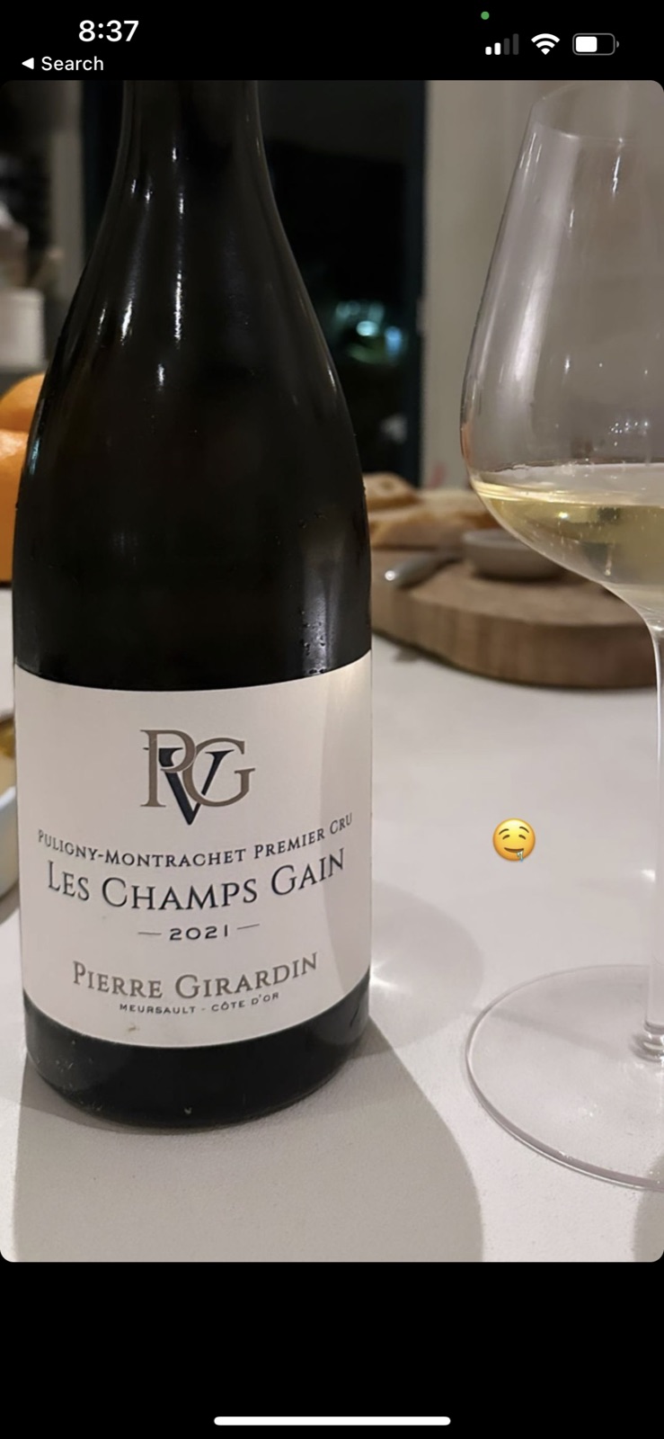 Pierre Girardin Puligny-Montrachet Premier Cru Les Champs Gain bottle