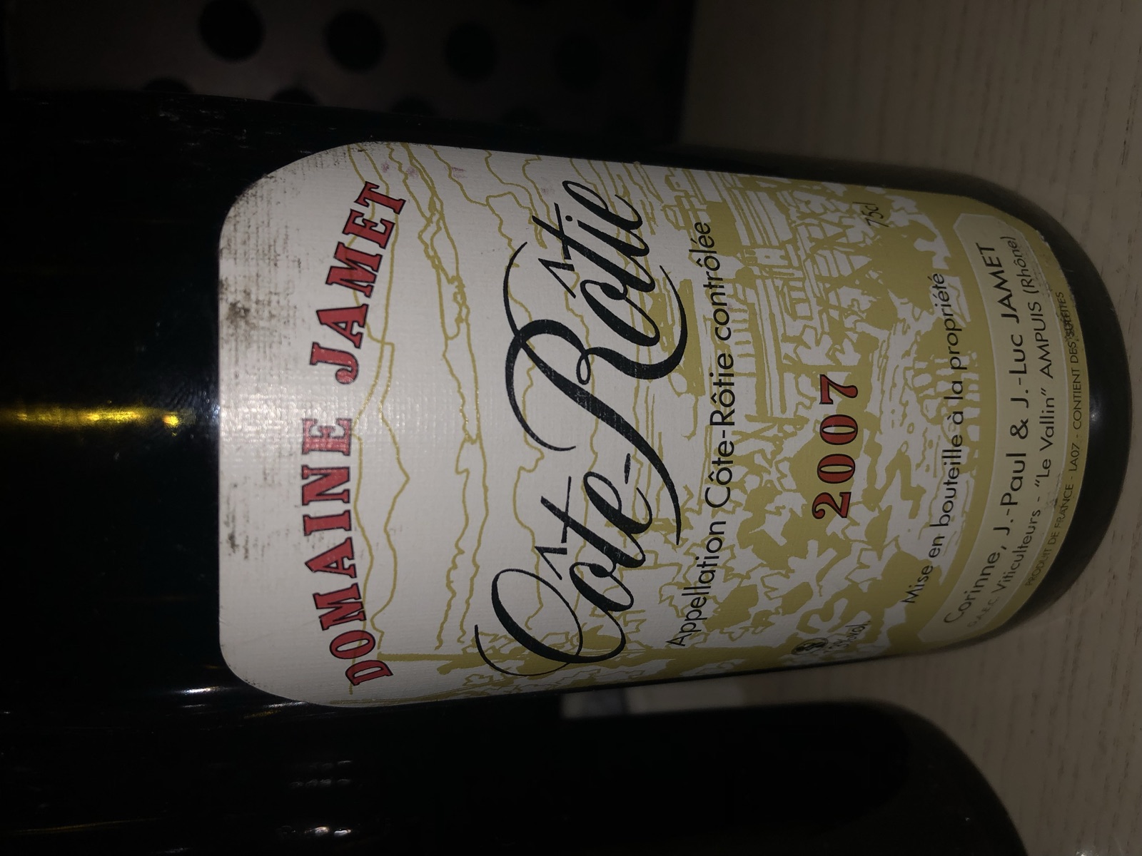 Domaine Jamet Côte-Rôtie bottle label