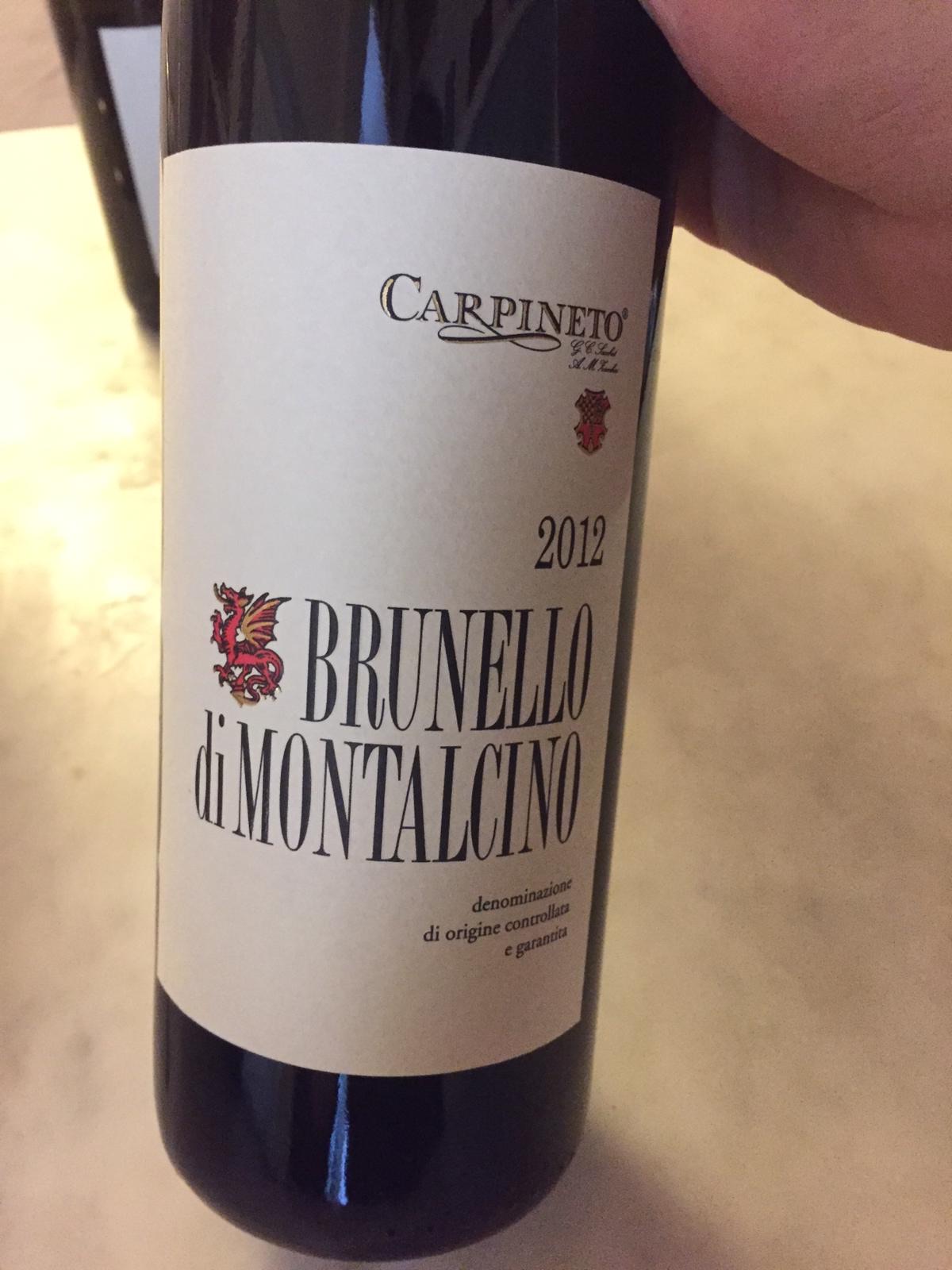 Carpineto Brunello di Montalcino bottle