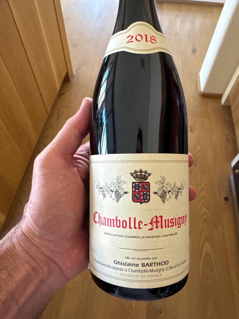 Ghislaine Barthod Chambolle-Musigny bottle